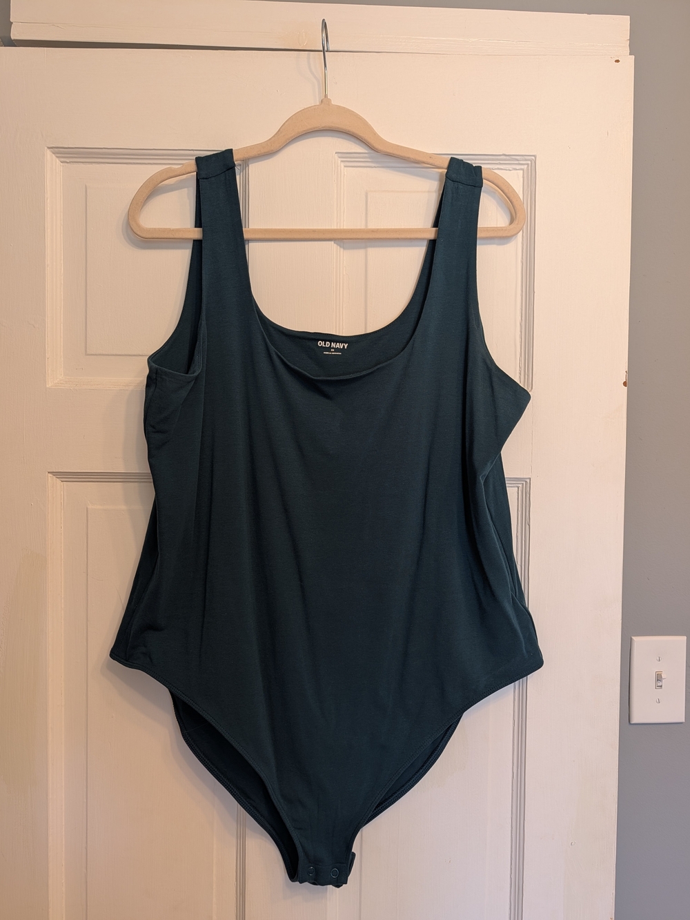 Old Navy Teal Scoop Neck Tank Bodysuit